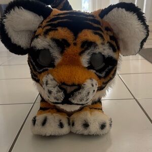 Plush Tiger Toy - Orange and Black Does Not Come With Batteries